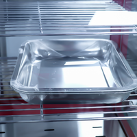 Armoire chauffante pour aliments avec vitrine incurvée |   Réchauffe-aliments électrique commercial avec corps en acier inoxydable |   Contrôle manuel de la température