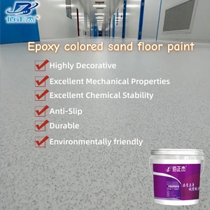 Peinture époxy autolissante à sable coloré pour sols intérieurs, haute dureté, antidérapante, super résistante à l'usure, <span class=keywords><strong>prix</strong></span> d'usine en gros - Product Image 2