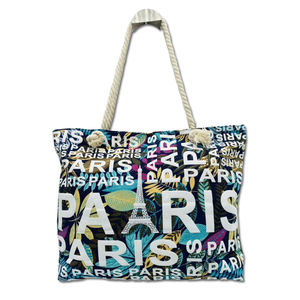 Grand <span class=keywords><strong>sac</strong></span> cabas France en toile avec logo personnalisé pour femmes <span class=keywords><strong>sac</strong></span> souvenir tour Eiffel i love <span class=keywords><strong>paris</strong></span> - Product Image 4