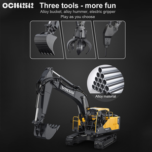 Simulazione 1:16 telecomando lega grande escavatore giocattoli camion impostato per bambini - Product Image 3