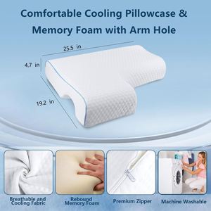 Almohada de espuma viscoelástica para parejas, anti presión en las manos, para aliviar el dolor de cuello y hombros. - Product Image 4