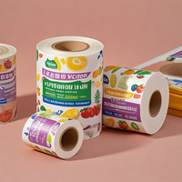 Rouleau de film laminé souple pour la conservation de la fraîcheur, barrière à l'oxygène, résistant à l'humidité, pour les collations, les produits de boulangerie, les biscuits, le lait, emballage alimentaire de qualité alimentaire
