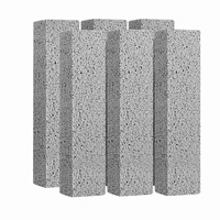 Pierre ponce nettoyante pour cuvettes de toilettes - Détartrant sans produits chimiques pour calcaire, calcium et rouille - Brique multi-usages pour grillades