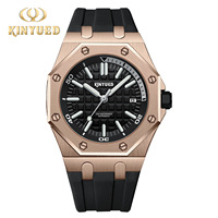Montre de luxe à mouvement tourbillon, montres mécaniques automatiques avec logo personnalisé, montres pour hommes, bracelets en alliage de silicone