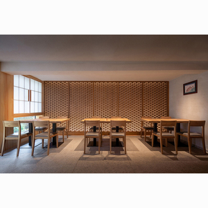 Diseño de Plano de Distribución de Restaurante Personalizado, Juego de Mesas y Sillas de Madera Modernas para Restaurante, Cafetería, Muebles para Restaurante - Product Image 3