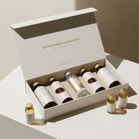 Boîtes rigides personnalisées avec finition mate haut de gamme, estampage à chaud, fermeture magnétique, impression quadricolore pour médicaments à base de collagène et de peptides