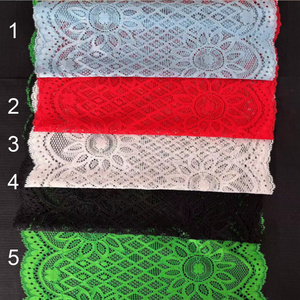Light Blue Eco-Friendly <strong>Stretch</strong> <strong>Lace</strong> Trim <strong>Stock</strong> <strong>Lace</strong> <strong>Fabric</strong> for Garment Accessories - Product Image 5