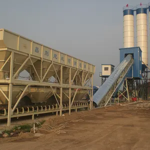 Planta de concreto portátil 90m3, mistura de silo e cimento