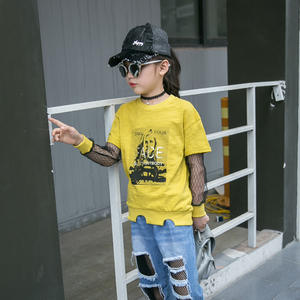 Camisetas de Manga Corta con Corte Curvo y Parches Transpirables de la Marca Hot Rock Top, Novedades 2017 para Chicas - Product Image 3