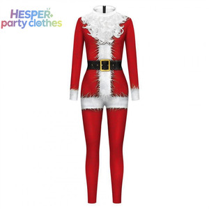 HESPER Traje de Elfo de Santa Claus Personalizable, Traje de Cuerpo Entero Zentai, Impresión Digital 3D, Nuevos Disfraces de Navidad 2026 - Product Image 2