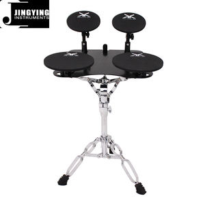 Juego de batería de <span class=keywords><strong>música</strong></span> Jingying 2024, plataforma de entrenamiento para silenciamiento y reducción de ruido, instrumento de percusión para el hogar, tambor tonto de práctica - Product Image 1