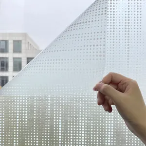 Privacy Control Frosted Droplet Dotted Rain Cling Static Window Film