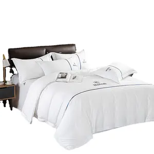 Tùy chỉnh Trắng khách sạn Duvet cover và bộ đồ giường Set với phù hợp với tấm Set