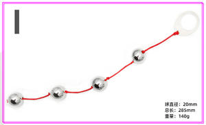 Großhandel Edelstahl Prostata <span class=keywords><strong>Massage</strong></span> Pull Beads Schwere 4 Kugelschreiber Stimulieren Metall Anal Plug - Product Image 6