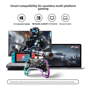 COLMI Switch2 per Switch Pro compatibile con filo rosso luce fredda a sei assi doppio vibrazione per <span class=keywords><strong>PC</strong></span> <span class=keywords><strong>Controller</strong></span> di gioco nero mito - Product Image 3