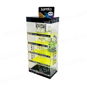 Nhà máy tùy chỉnh giá rõ ràng Acrylic sạc điện thoại hiển thị giá nhiều lớp Acrylic điện thoại di động Phụ Kiện trường hợp hiển thị đứng - Product Image 5