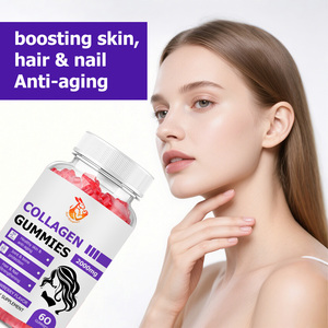 Gummies de collagène hydrolysé saveur crème de fraise OEM ODM avec complexe de biotine, zinc et vitamine D3 pour les cheveux et les ongles - Product Image 5