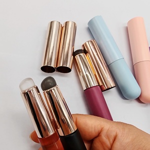 Applicatore in Silicone a Testa Tonda per Balsamo Labbra, Rossetto, Lucidalabbra, Tinta, <span class=keywords><strong>Maschera</strong></span>, Pennello per Trucco Labbra con Cappuccio Antipolvere, Applicatore per Correttore - Product Image 2