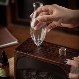 Diffuseur de parfum style cheminée électrique avec lumière ambiante LED et humidificateur ultrasonique pour usage hôtelier, décoration de table - Product Image 3