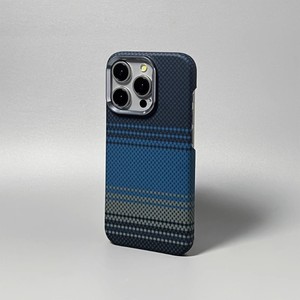 Pour IPhone16 Pro Max aramide Texture magnétique couverture de téléphone portable coque à moitié enveloppée PC téléphone étui de protection - Product Image 3