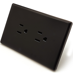 Toma de Corriente de Pared Estándar Americano, Enchufe Decorativo <span class=keywords><strong>Doble</strong></span> de 3 Clavijas <span class=keywords><strong>con</strong></span> Panel de PC, Interruptores de Luz, Receptáculo de Pared <span class=keywords><strong>con</strong></span> Corriente Máxima de 16A - Product Image 3
