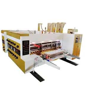 high speed carton cardboard sheets water ink color printing machine for pizza box maker