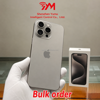 iPhone 15 Pro 5G d'occasion débloqué d'usine, version GSM CDMA LTE cellulaire US/EU/CN