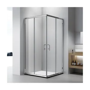 Foshan Factory Price Wholesale Modern Aluminum Profile Shower Room 4 Panels Sliding Shower Enclosure Cabin