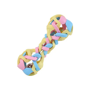 Cavo che perde denti di pulizia incandescente osso cane masticare giocattolo TPR tessuto di gomma luce lampeggiante luce campana palla per l'intrattenimento del cane - Product Image 3