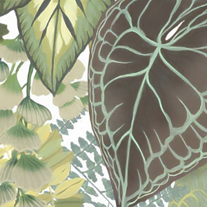 Newest Design Tropical <strong>Green</strong> Leaves Papier Peint Mural Decorative Wall Restaurant Coffee Shop <strong>Background</strong> 3d <strong>Wallpaper</strong> Wall Mural - Product Image 3
