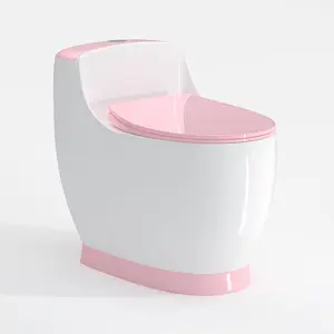 Siphonique Inodoro bol Wc en forme d'œuf, cuvette de toilette en céramique monobloc salle de bain articles sanitaires rond en forme d'œuf toilette Wc en céramique