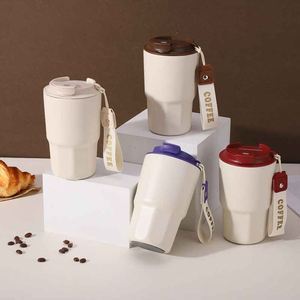 Modern Stainless Steel Tumbler Vacuum Insulated Coffee Mug With Lid Travel <b>Cup</b> Minimalist Design 12-24 Hours Thermal Keep Warm - Product Image 1