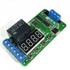 Dr42a01 Dc 12V Multifunctionele Dpdt Relais Vertraging Relais Tijdschakelaar Aan/Uit Plc Module