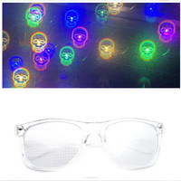 Lunettes de Diffraction 3D Effets Spéciaux Feux d'Artifice avec Grille et Filtre Lumière Étoilée en Verre et Matériau ABS – Nouveautés de Fête