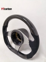 Volante de Fibra de Carbono Real Personalizado Estilo Racing YTcarbon para Lancer EVO EVO8 EVO9