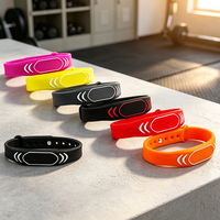 Wholesale ISO 1K 213 215 216 Chip RFID NFC Silicone Mini Tag Wristband 13.56MHz Waterproof for Hotel Access Control & Payment