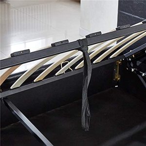 Faux lato del <span class=keywords><strong>letto</strong></span> morbido <span class=keywords><strong>letto</strong></span> in pelle con aerodinamico progettato re nero mobili camera da <span class=keywords><strong>letto</strong></span> - Product Image 5