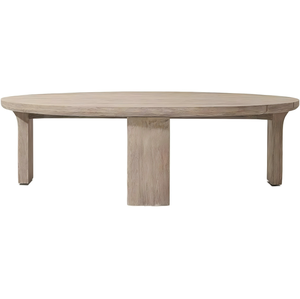 Mesa de Centro Redonda de Madera de Teca para Exteriores <span class=keywords><strong>Lagos</strong></span>, Muebles de Exterior Personalizados para Sala de Estar, Hotel, Estilo Moderno - Product Image 1