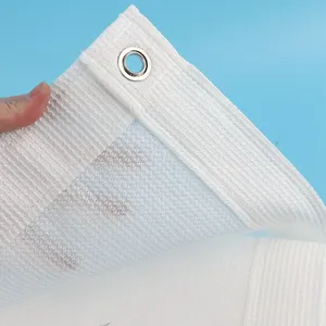 Nouvelle Voile d'Ombrage Blanche Épaissie : Le Gardien Gris des Balcons Urbains – Profitez des Brises Fraîches avec une Protection Solaire Respirante à Mailles Fines - Product Image 5