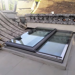Finestra lucernario progettato su misura apertura elettrica tetto piano residenziale luce naturale prezzo di fabbrica sistema in alluminio - Product Image 3