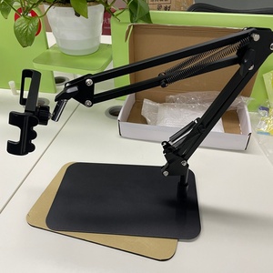 Soporte Universal Ajustable para Teléfono Móvil y Tablet de Aleación de Aluminio Negro, Soporte Plegable para Escritorio de 4-12 Pulgadas - Product Image 5