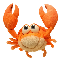 CPC OEM ODM conception de jouets animaux marins en peluche certifiés CE personnalisés gros yeux peluche crabe peluche pour cadeaux
