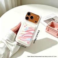 Funda Magnética de Cuero PU con Diseño de Cerezas para Tarjetas de Identificación, Compatible con Samsung y iPhone, Universal