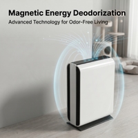 Purificateur d'air domestique pour animaux de compagnie, 38 dB silencieux, technologie magnétique brevetée sans consommables, certifié CNAS, pour poils et odeurs d'animaux