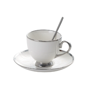 Custom-Made Modern keramik terbaru cangkir kopi dan piring Set kantor kombinasi bisnis cangkir teh dan piring piring untuk hadiah - Product Image 5