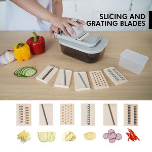 11 in 1 taglierina per verdure strumento per insalata da cucina con contenitore accessori da cucina affettatrice taglierina cipolla tritacalegna - Product Image 4