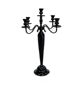 Candelabro de Metal de latón dorado para boda, fabricante de decoración de boda india - Product Image 2