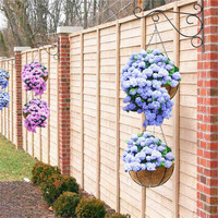 Étagère suspendue jardinière plante cintre décor Pots paniers modernes pour plantes Coco doublures jardinières boîte extérieure grande pêche