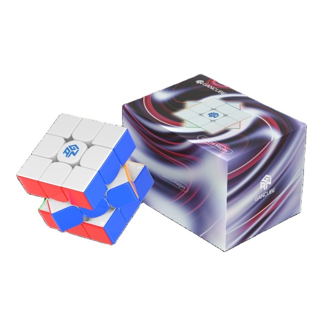 Flagship GAN 15 Maglev UV 3x3 Premium Magnetic Speed Cube GAN15 M New Black Magic Puzzle Cube Toys for Kids