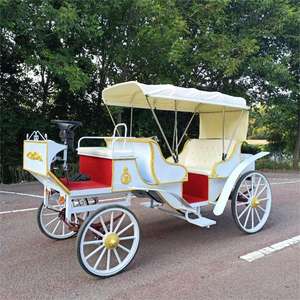 Caravane pour chevaux de <span class=keywords><strong>mariage</strong></span> événement fête transport spécial Royal Golden Horse Drawn Carriages <span class=keywords><strong>voiture</strong></span> de tourisme électrique bus - Product Image 1